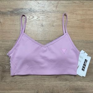 NWT Guess medium-impact sports bra with back detail